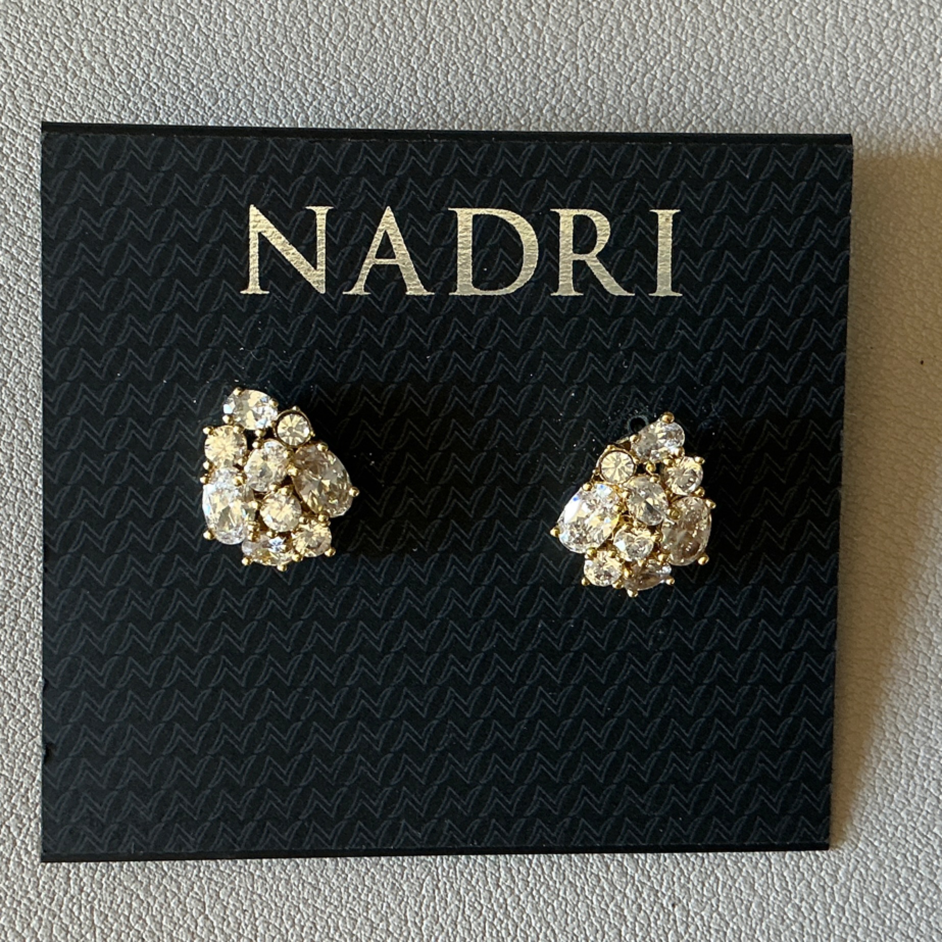 Nadri Gold Faux Diamond Sparkling Earrings 20$